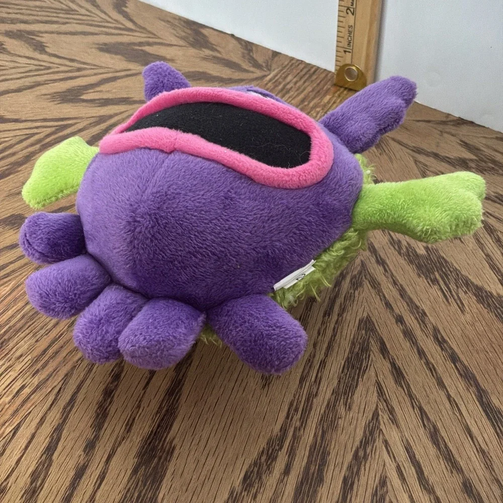 Playclean Germs Squeaky Plush Dog Toy with Odor-Eliminating Essential Oils, Chew